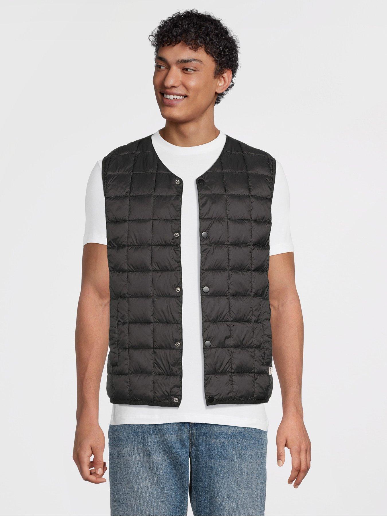 undefined Gavin Quilted Snap Light Gillet - Black