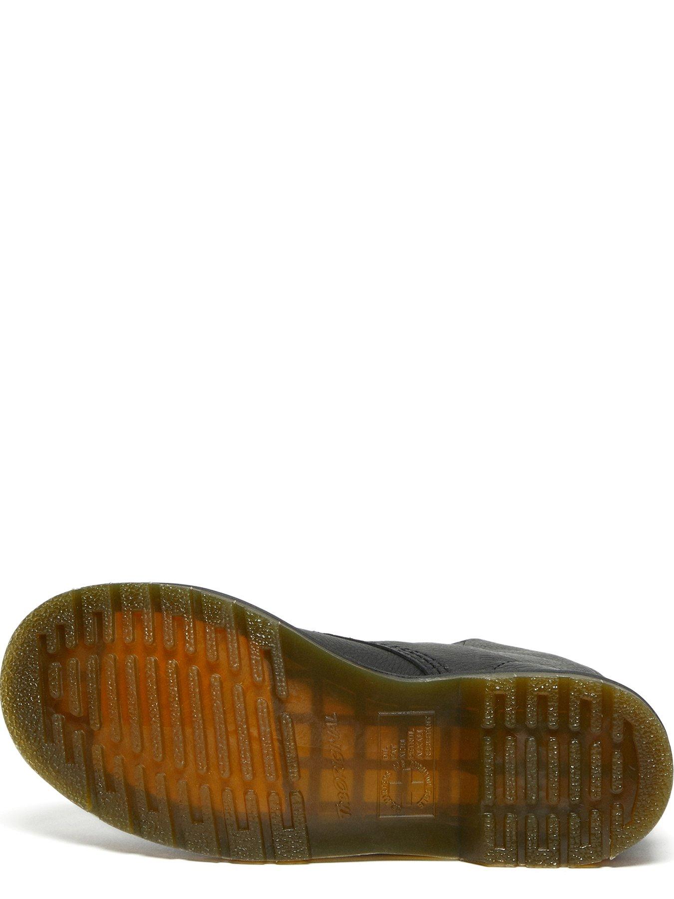 Image 6 of 8 of Dr Martens Womens 1460 Pascal Soft Virginia Leather 8-Eye Lace-Up Ankle Boots - Black