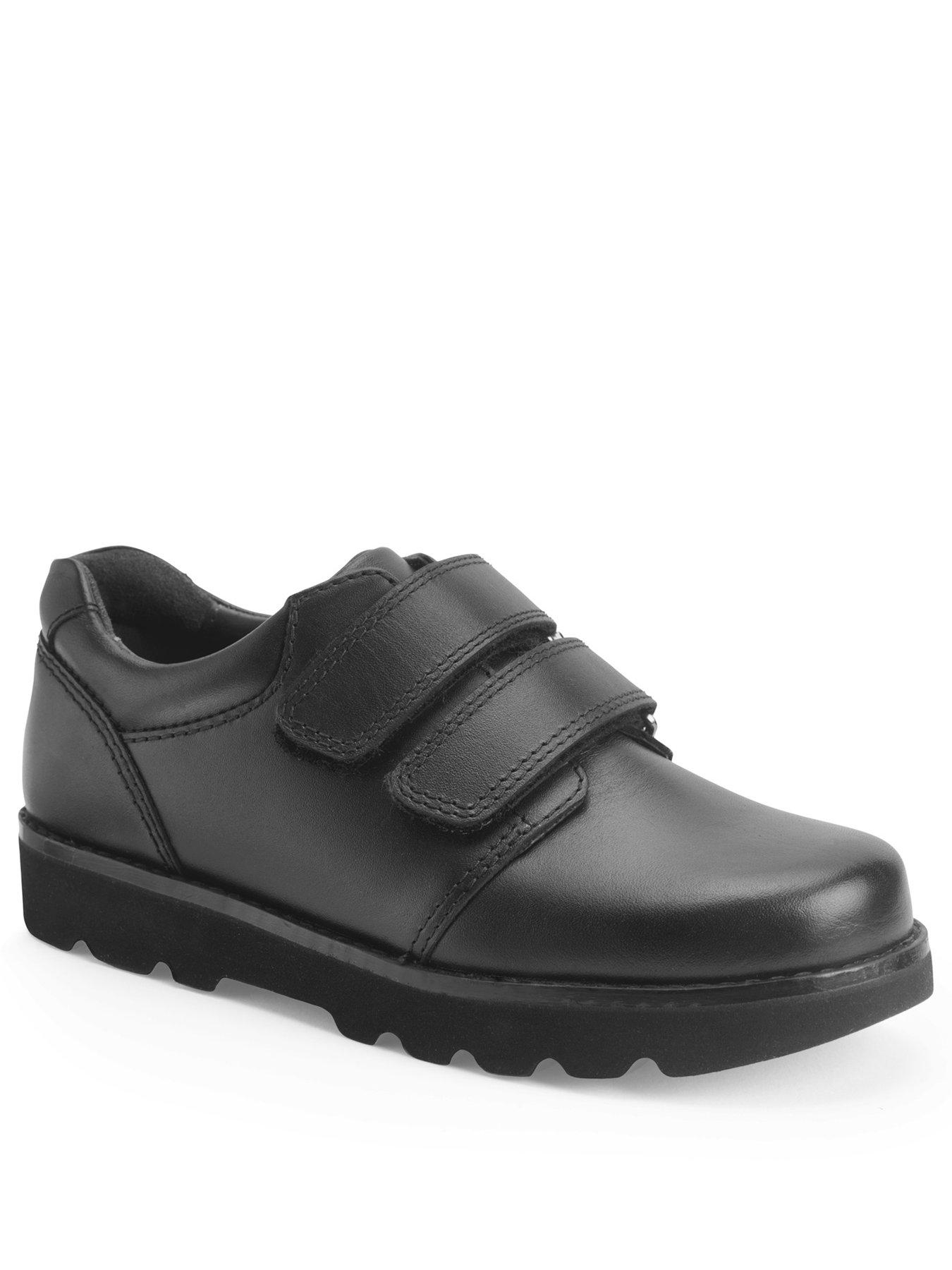 Start-rite Parker Boys Black Leather Double Rip Tape Smart Rip Tape ...
