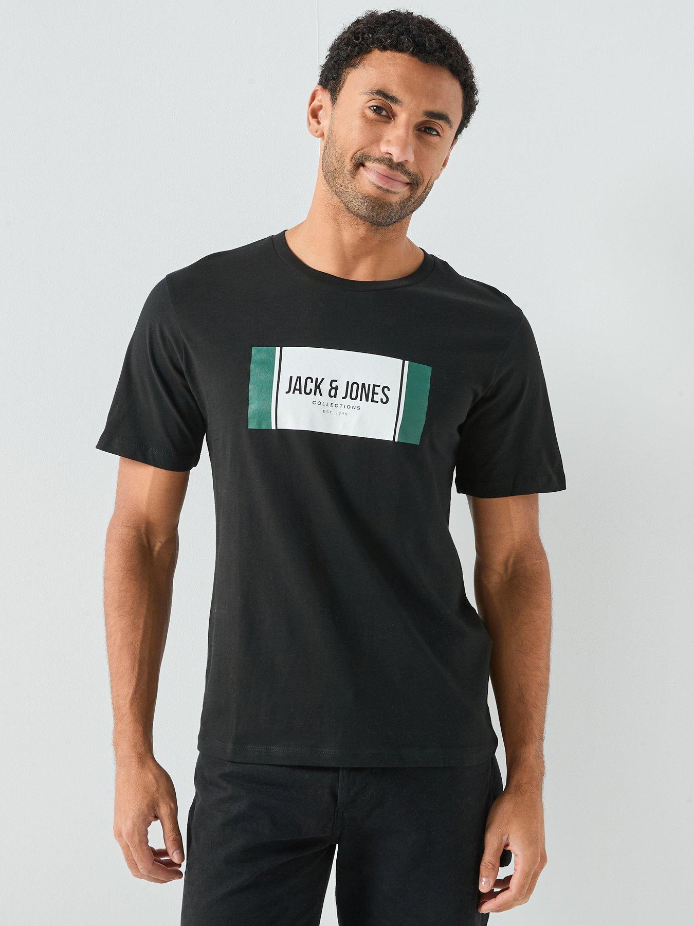  image of jack-jones-makoto-half-zip-sweat-black