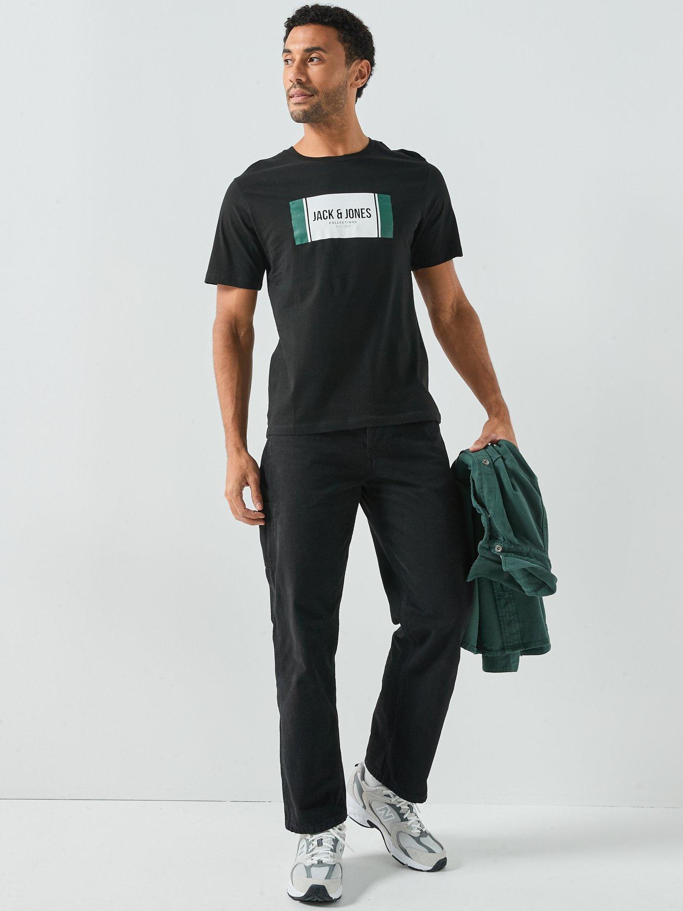  image of jack-jones-makoto-half-zip-sweat-black