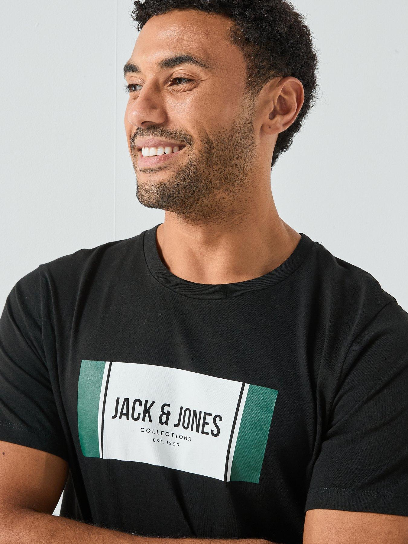  image of jack-jones-makoto-half-zip-sweat-black