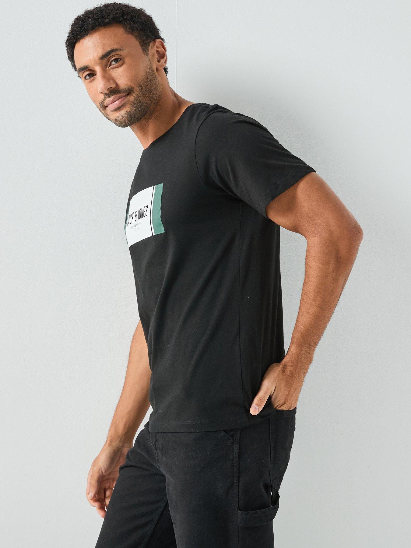  image of jack-jones-makoto-half-zip-sweat-black