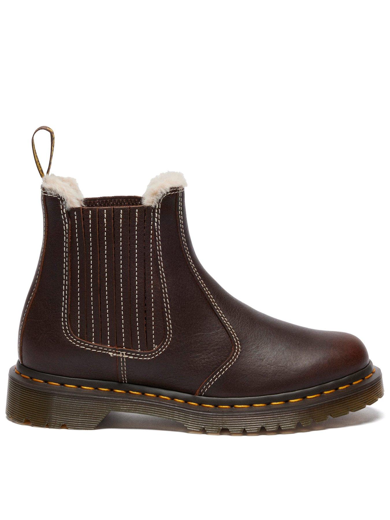 Dr Martens 2976 Leonore Ii Chelsea Boot Dark Brown Grizzly