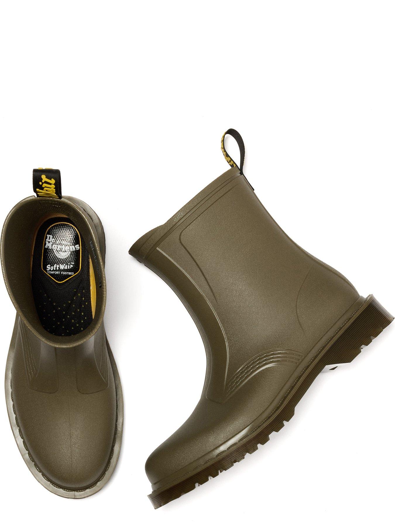  image of dr-martens-1460-rain-boot-olive-green