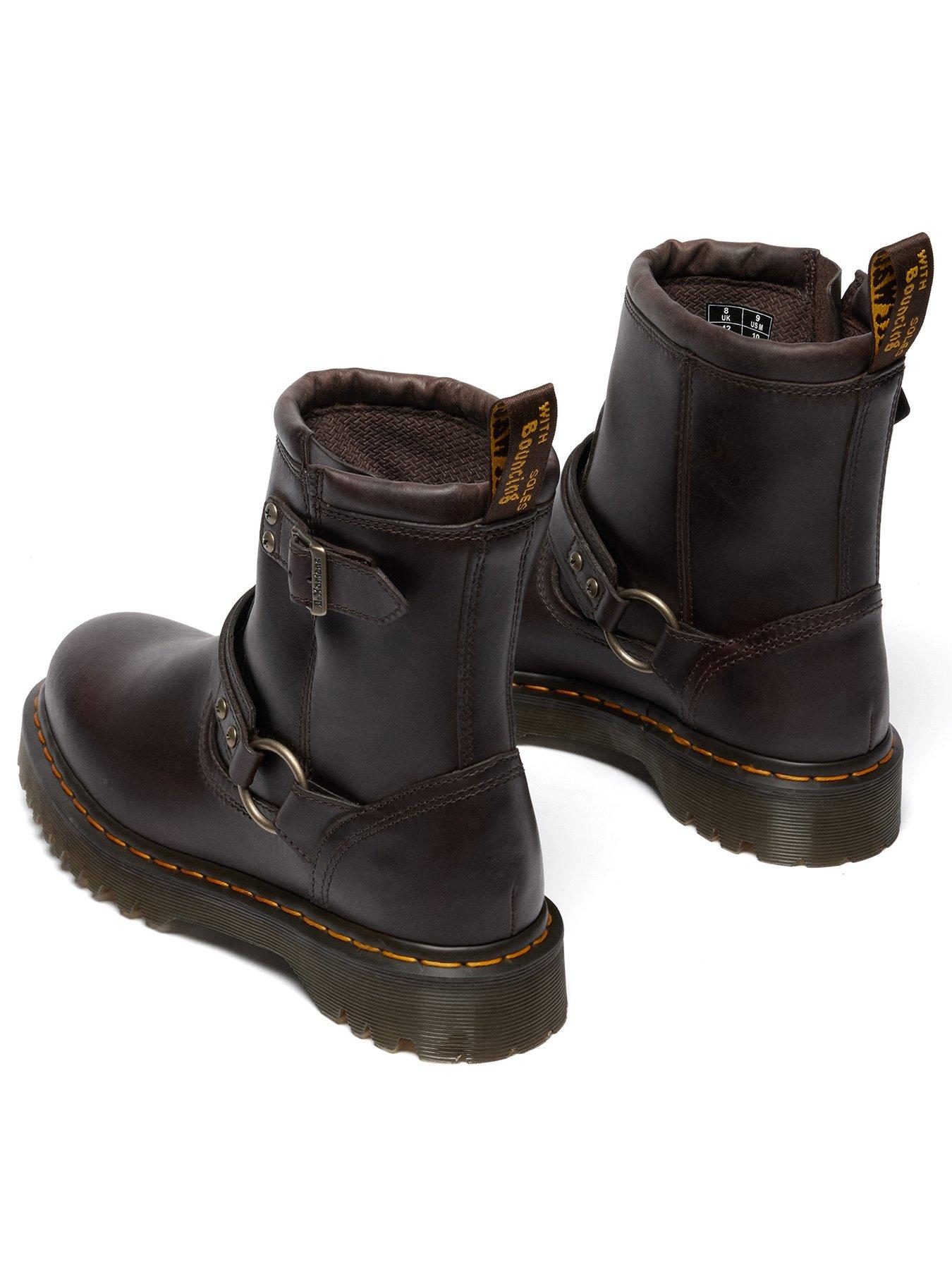  image of dr-martens-anistone-harness-ankle-boot-crazy-horse-dark-brown