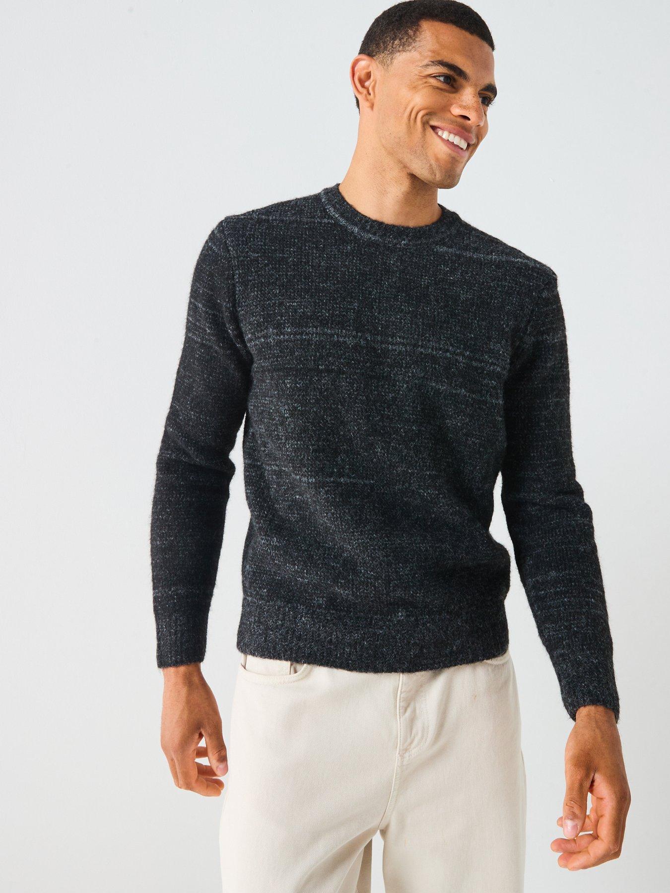 only-sons-regular-fit-long-sleeve-crew-neck-knitted-jumper-black