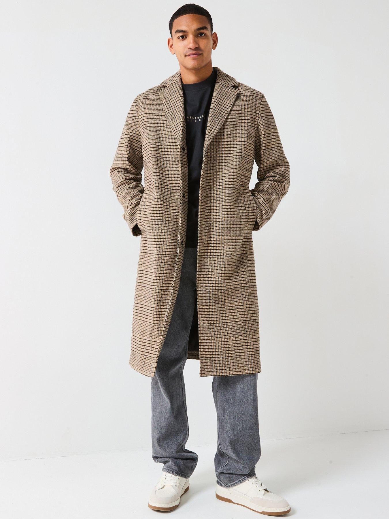 Image 1 of 5 of ONLY & SONS Wool Overcoat - Grey