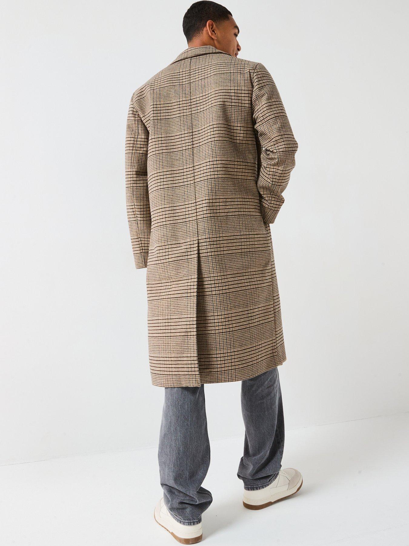 Image 2 of 5 of ONLY & SONS Wool Overcoat - Grey