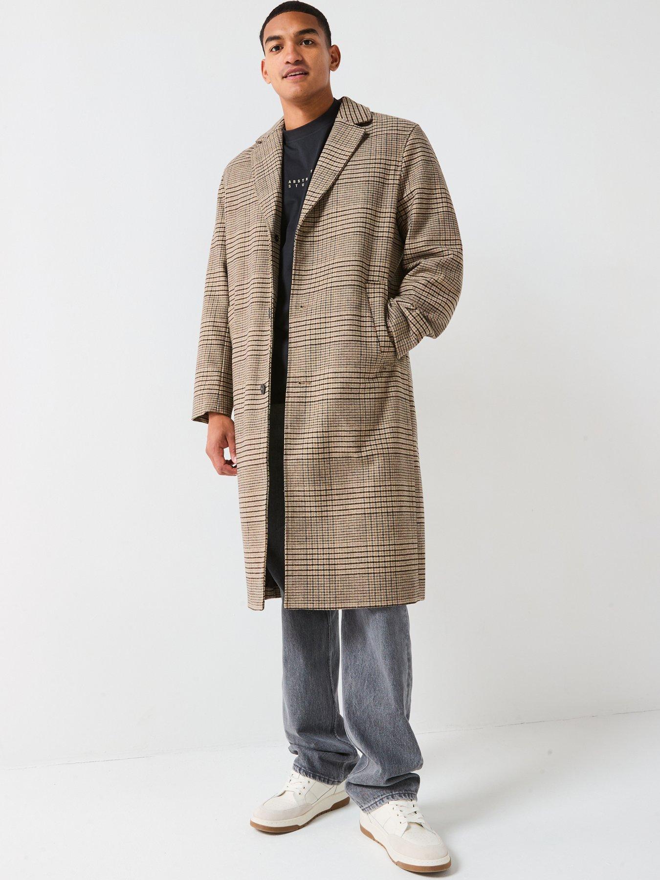 Image 3 of 5 of ONLY & SONS Wool Overcoat - Grey