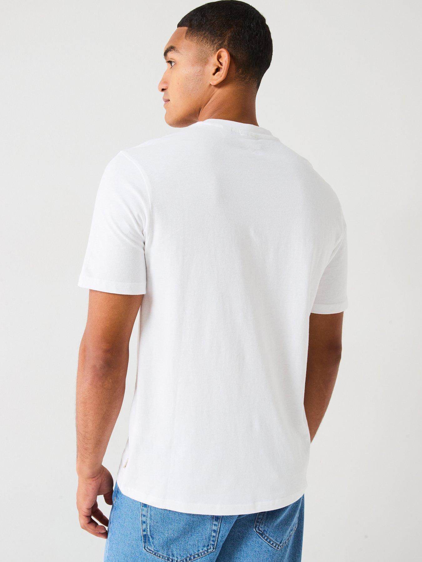 stillFront image of only-sons-pool-photo-short-sleeve-t-shirt-white