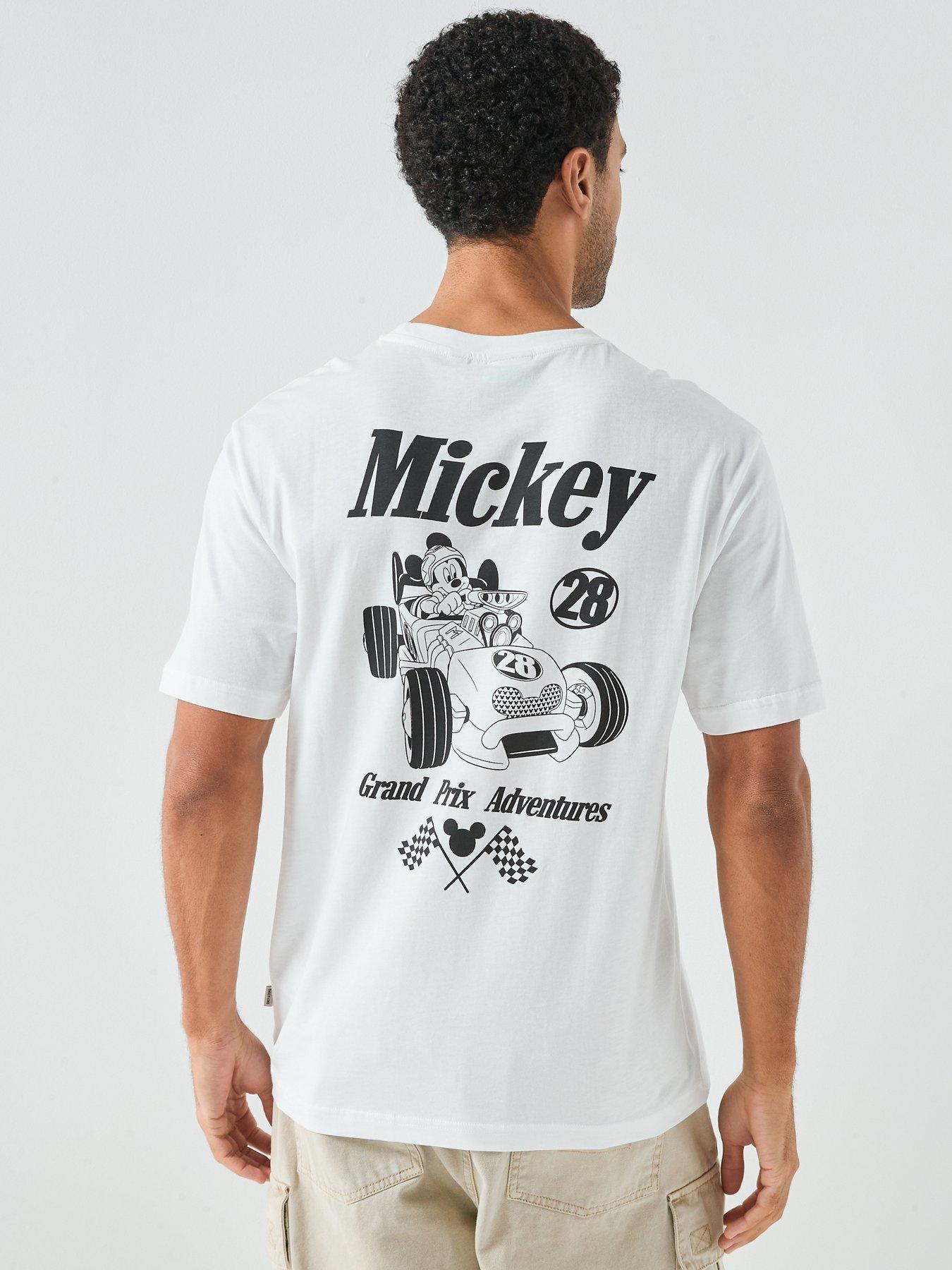 front image of only-sons-mickey-mouse-graphic-t-shirt-white