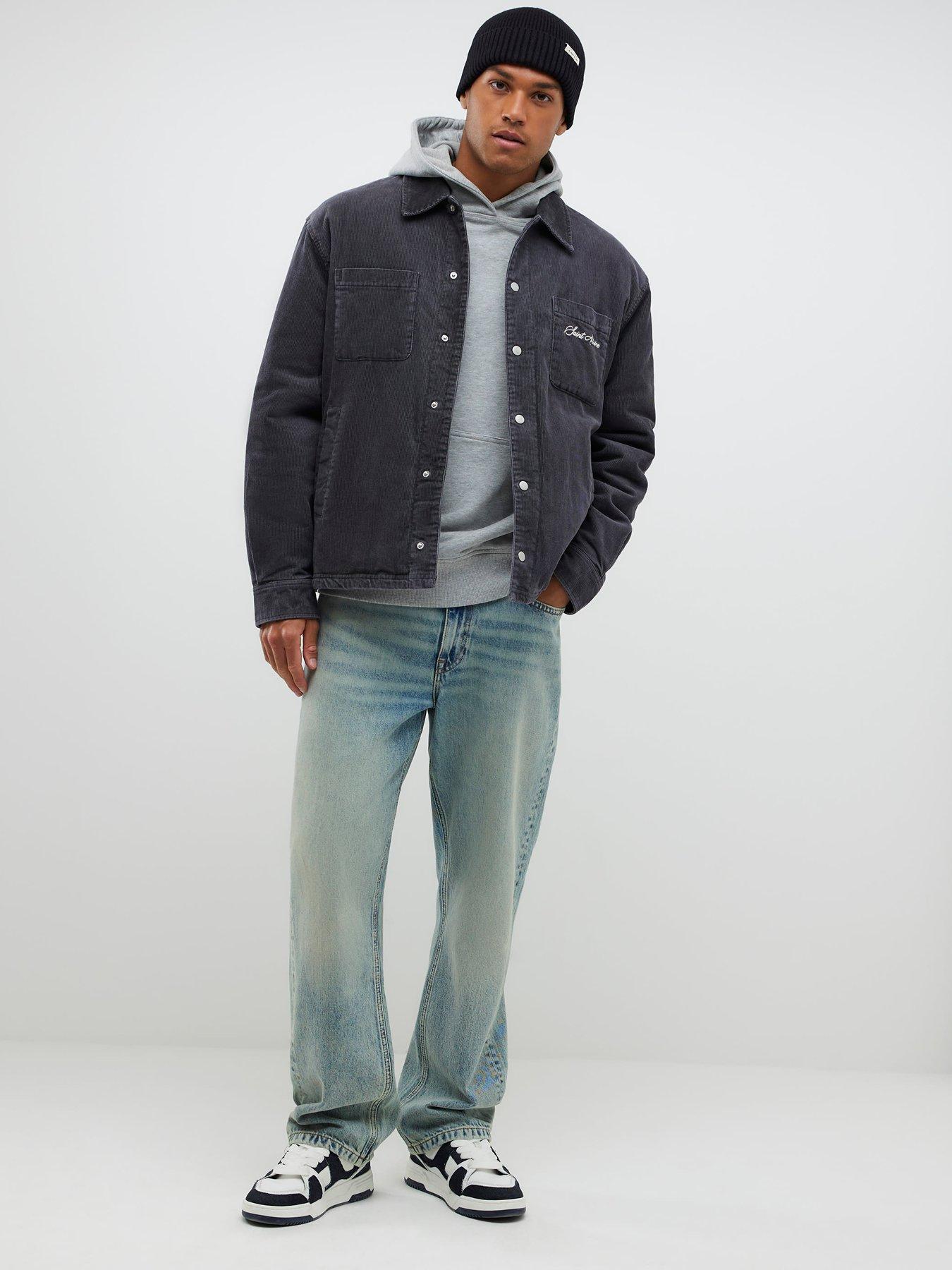 Image 3 of 4 of River Island Cord Padded Shacket - Grey