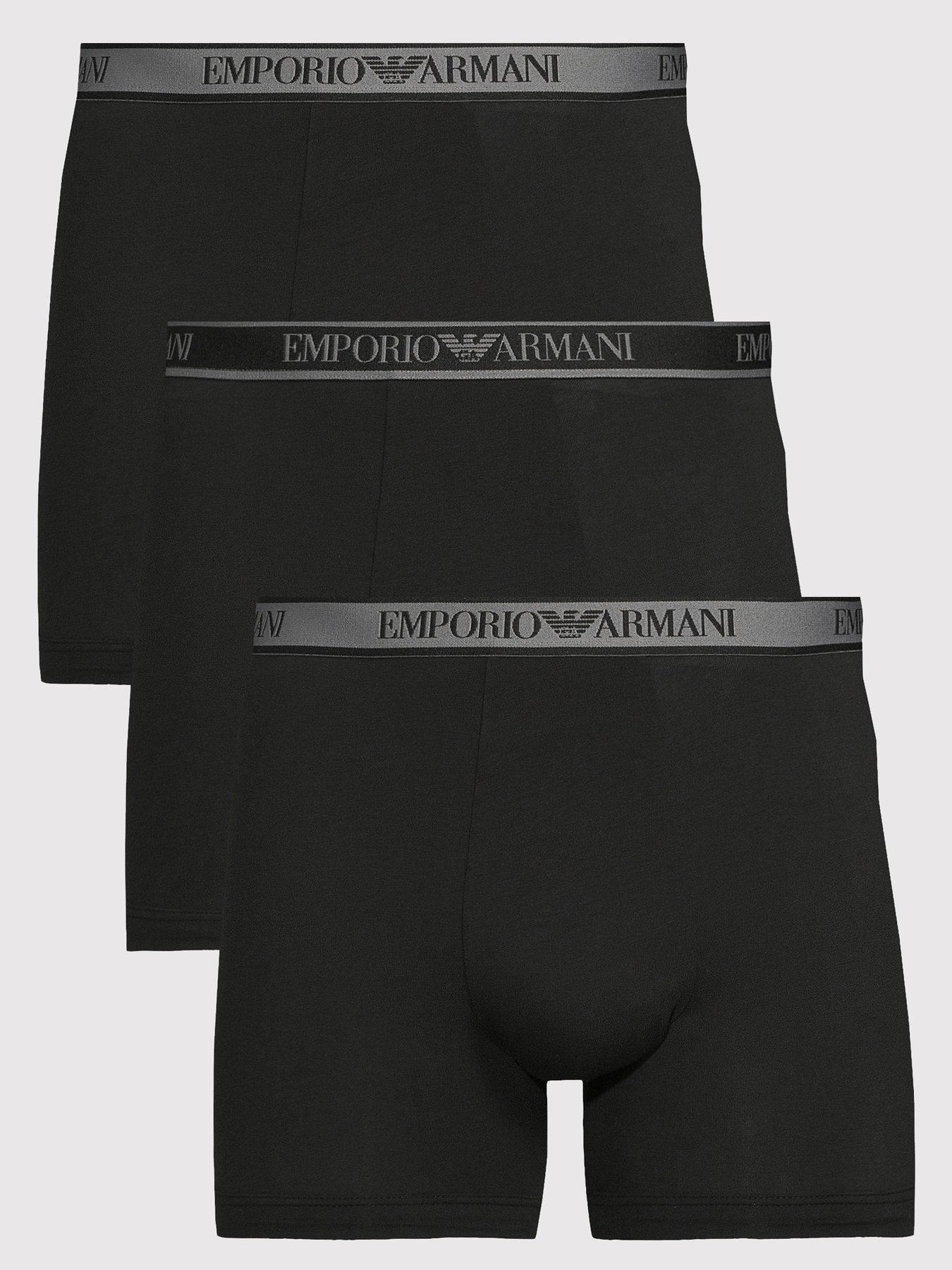  image of emporio-armani-bodywear-3-pack-boxer-shorts-black