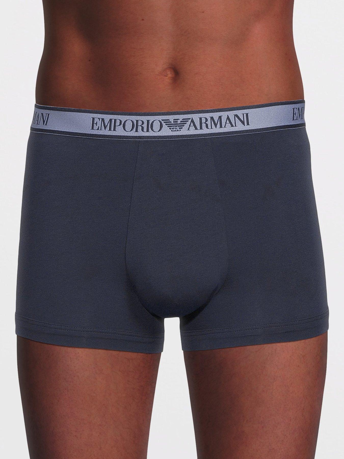 stillFront image of emporio-armani-bodywear-3-pack-trunks-navy