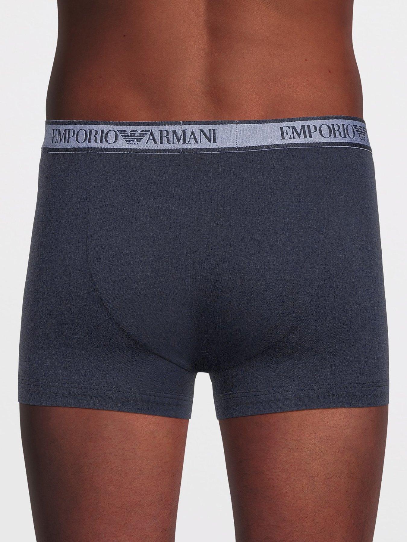  image of emporio-armani-bodywear-3-pack-trunks-navy
