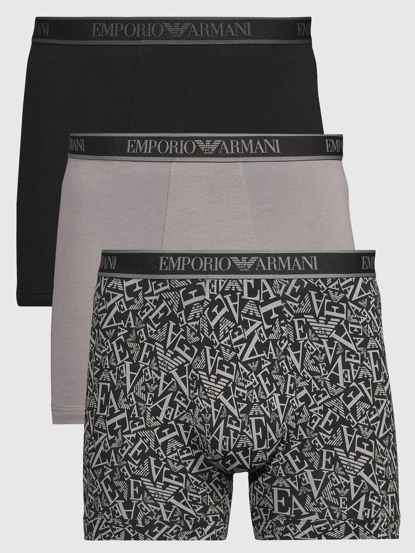 Emporio Armani Bodywear 3 Pack Boxer Shorts - Multi