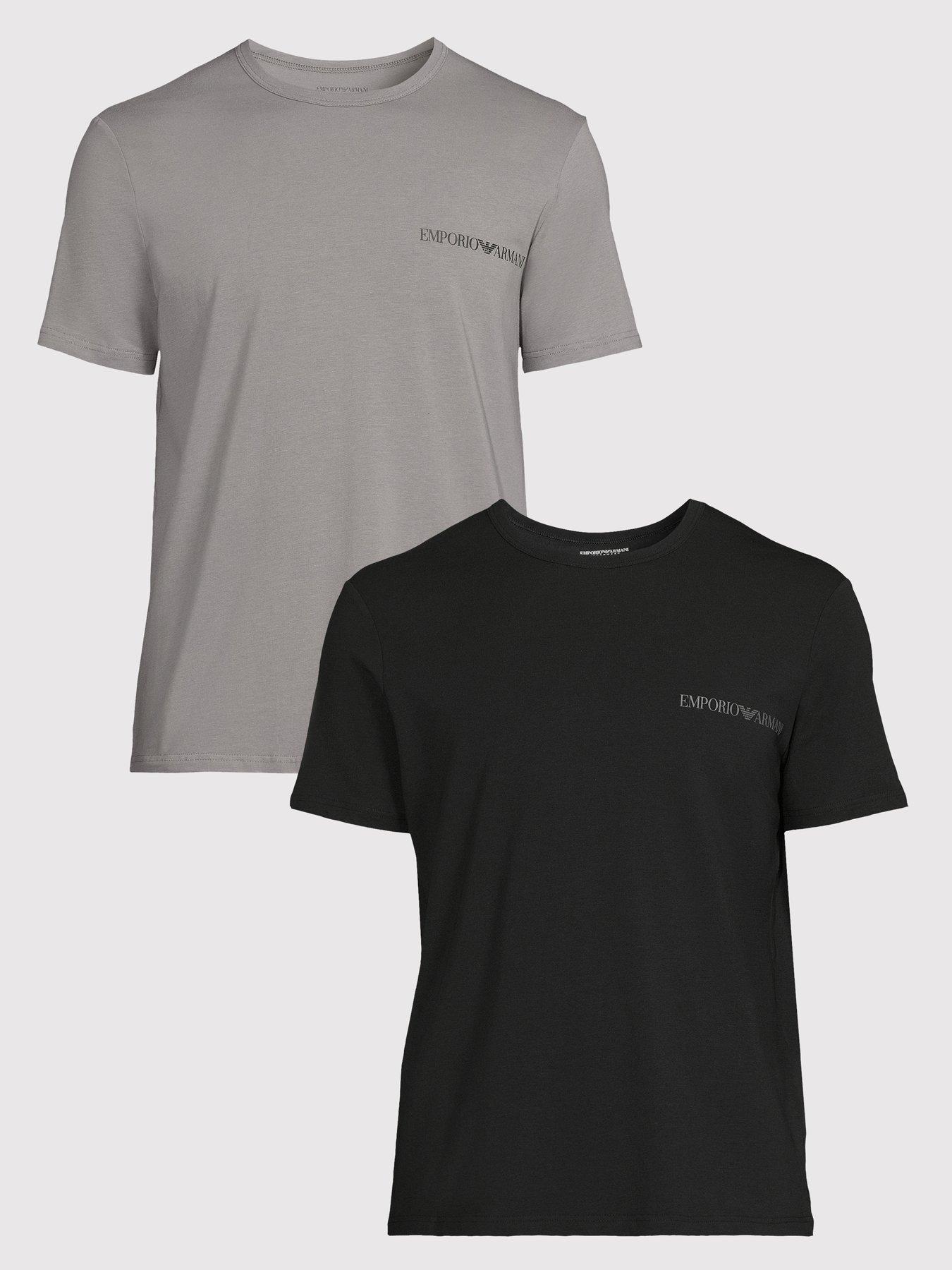  image of emporio-armani-bodywear-2-pack-crew-neck-t-shirts-multi