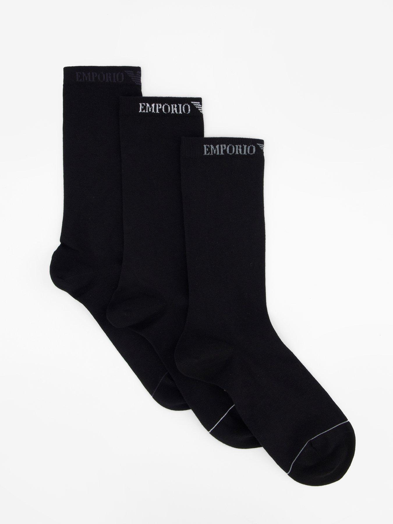 emporio-armani-bodywear-3-pack-trainer-liner-socks-black