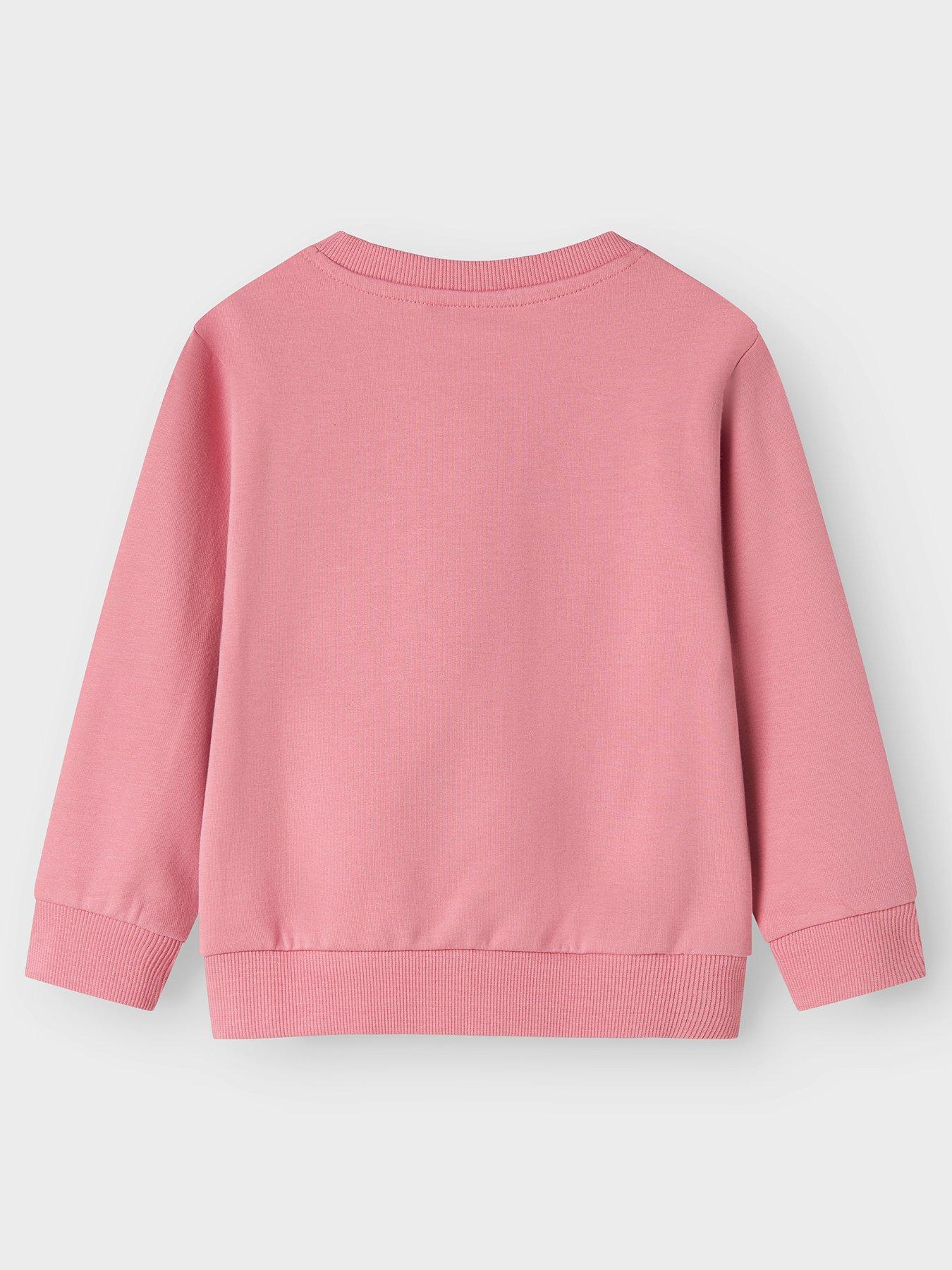 Image 2 of 3 of Name It Mini Girls Christmas Print Sweat - Pink