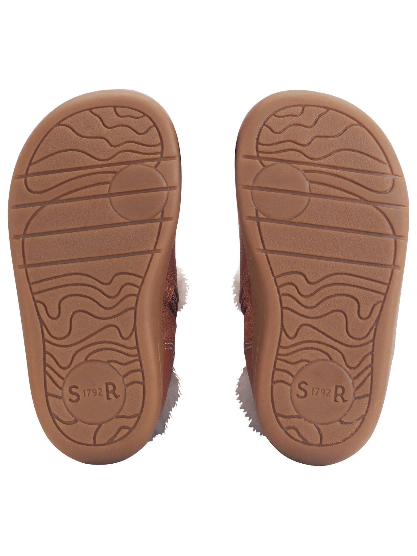  image of start-rite-flurry-girls-tan-leather-faux-fur-first-ankle-boots