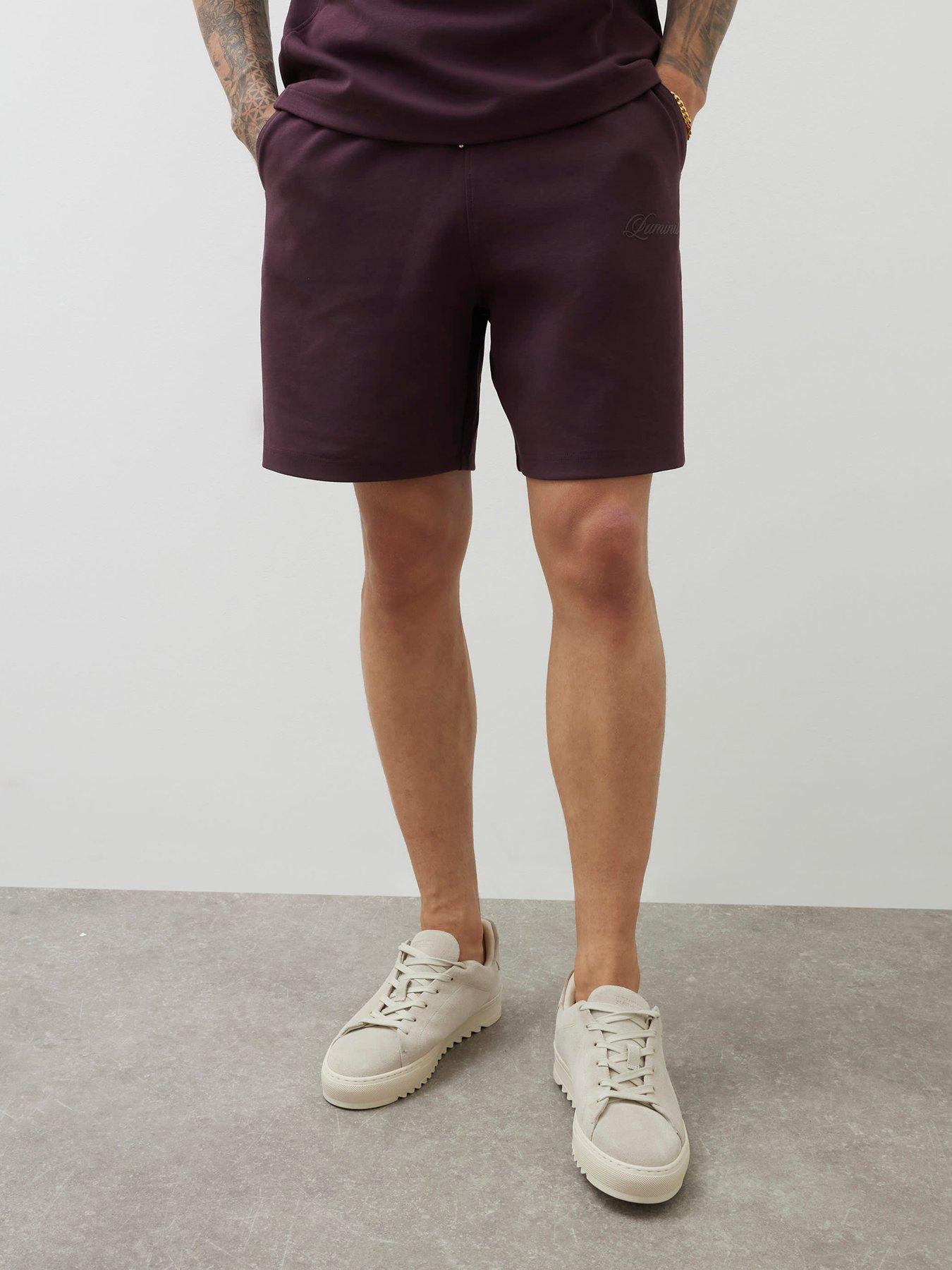 undefined Luminis Script Interlock Shorts - Dark Purple