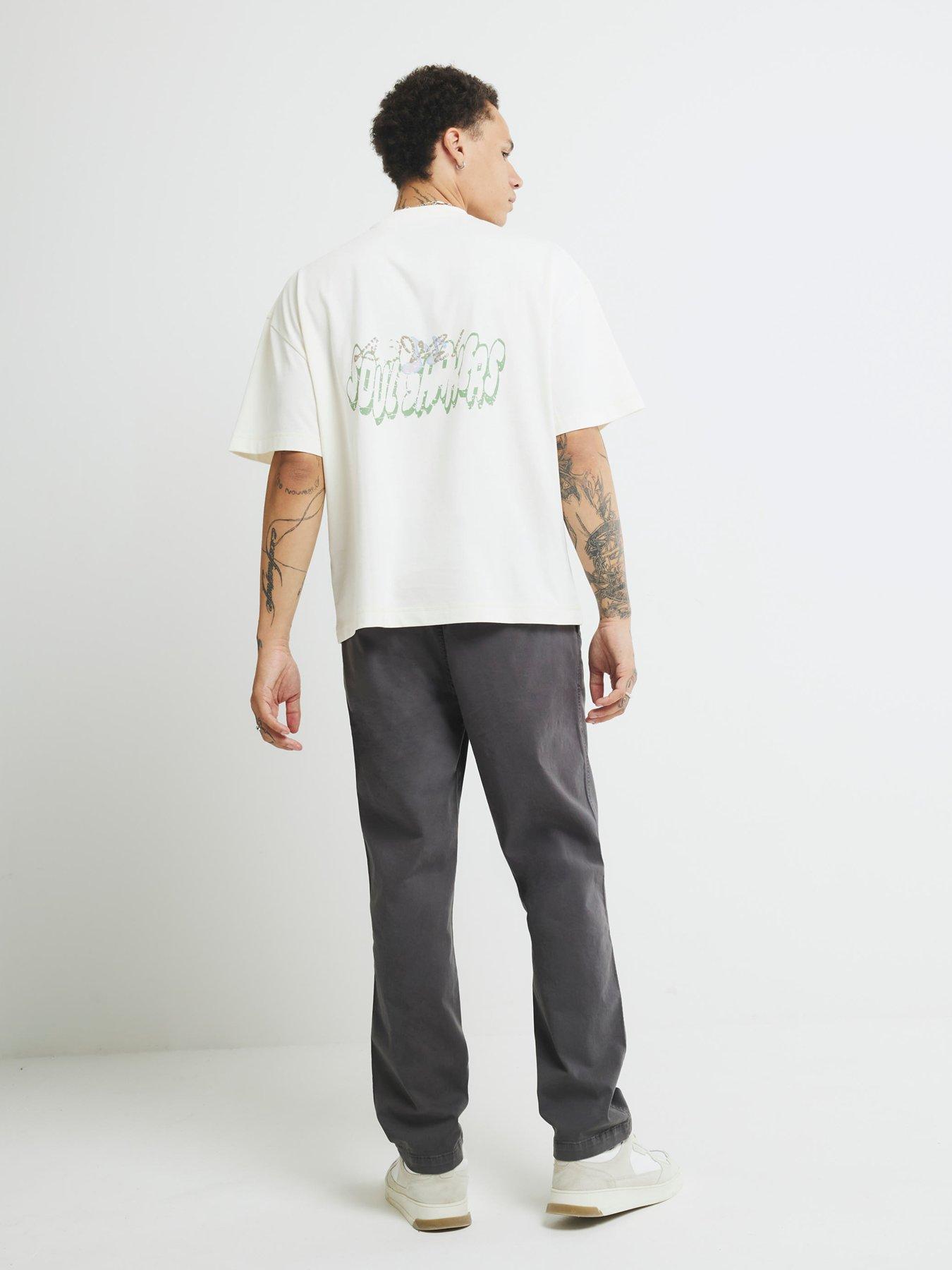 River Island Hutchinson Pull On Joggers - Dark Grey