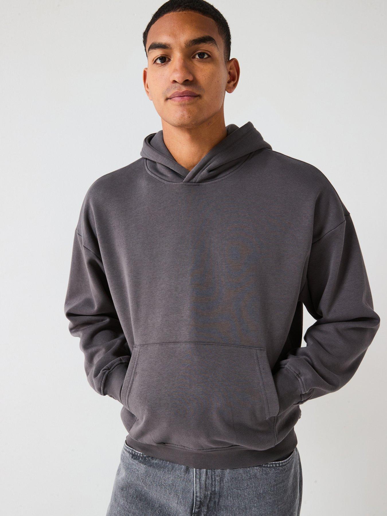 Image 1 of 5 of ONLY & SONS Turner Relaxed Fit Overhead Hoodie - Grey