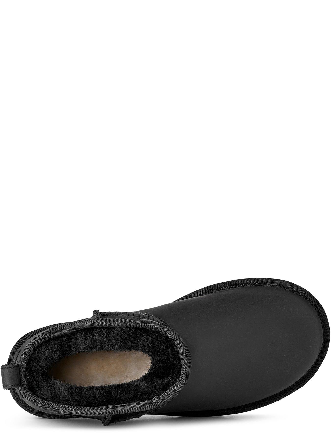  image of ugg-classic-ultra-mini-leather-boots-black