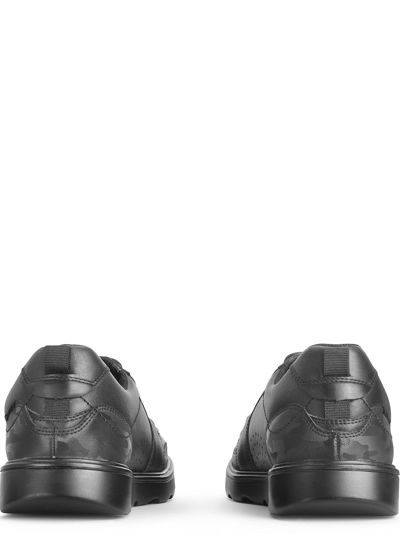 Image 4 of 6 of Start-rite Cadet&nbsp;Leather Senior Boys Lace Up Mocassin School Shoes - Black&nbsp;