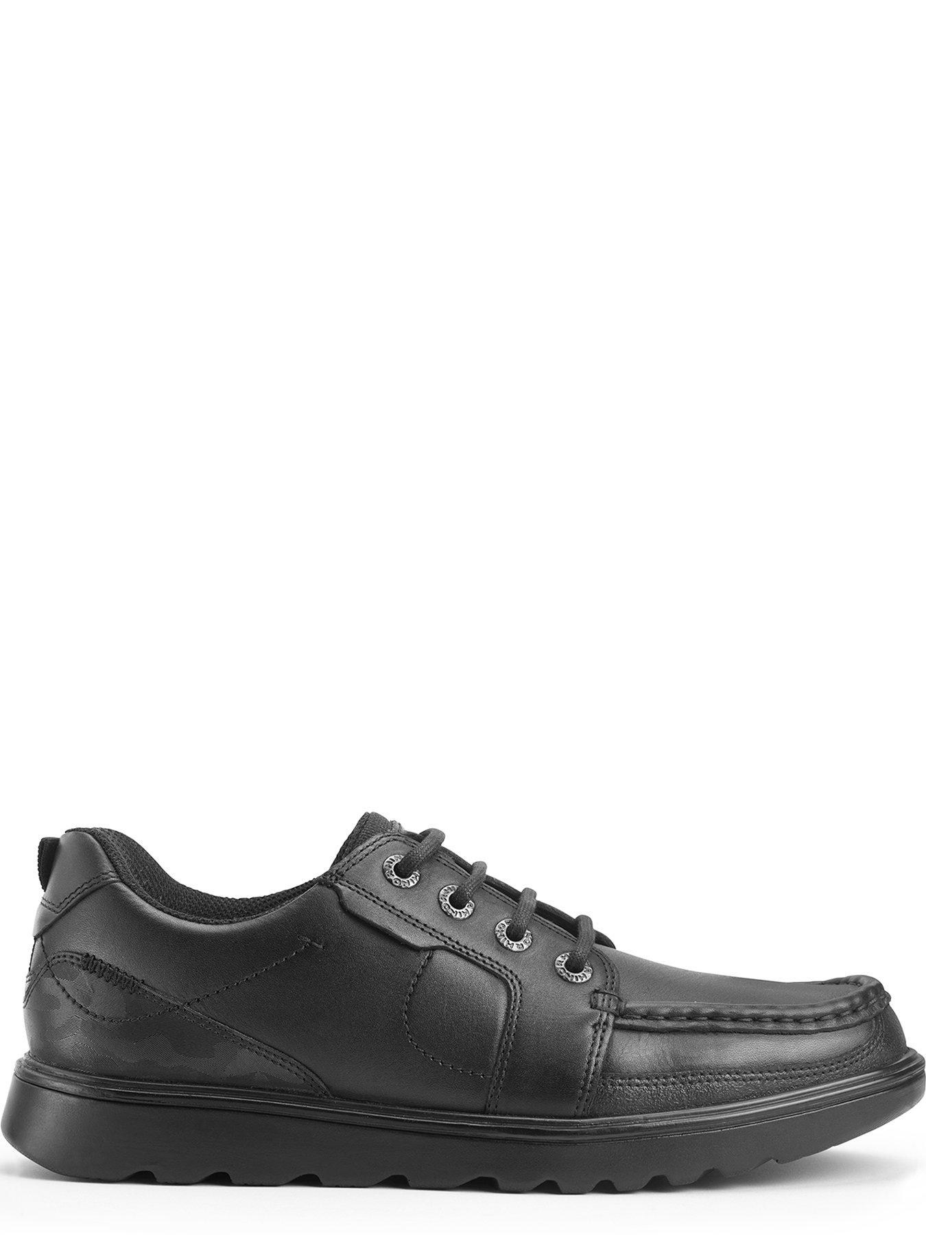 Image 5 of 6 of Start-rite Cadet&nbsp;Leather Senior Boys Lace Up Mocassin School Shoes - Black&nbsp;