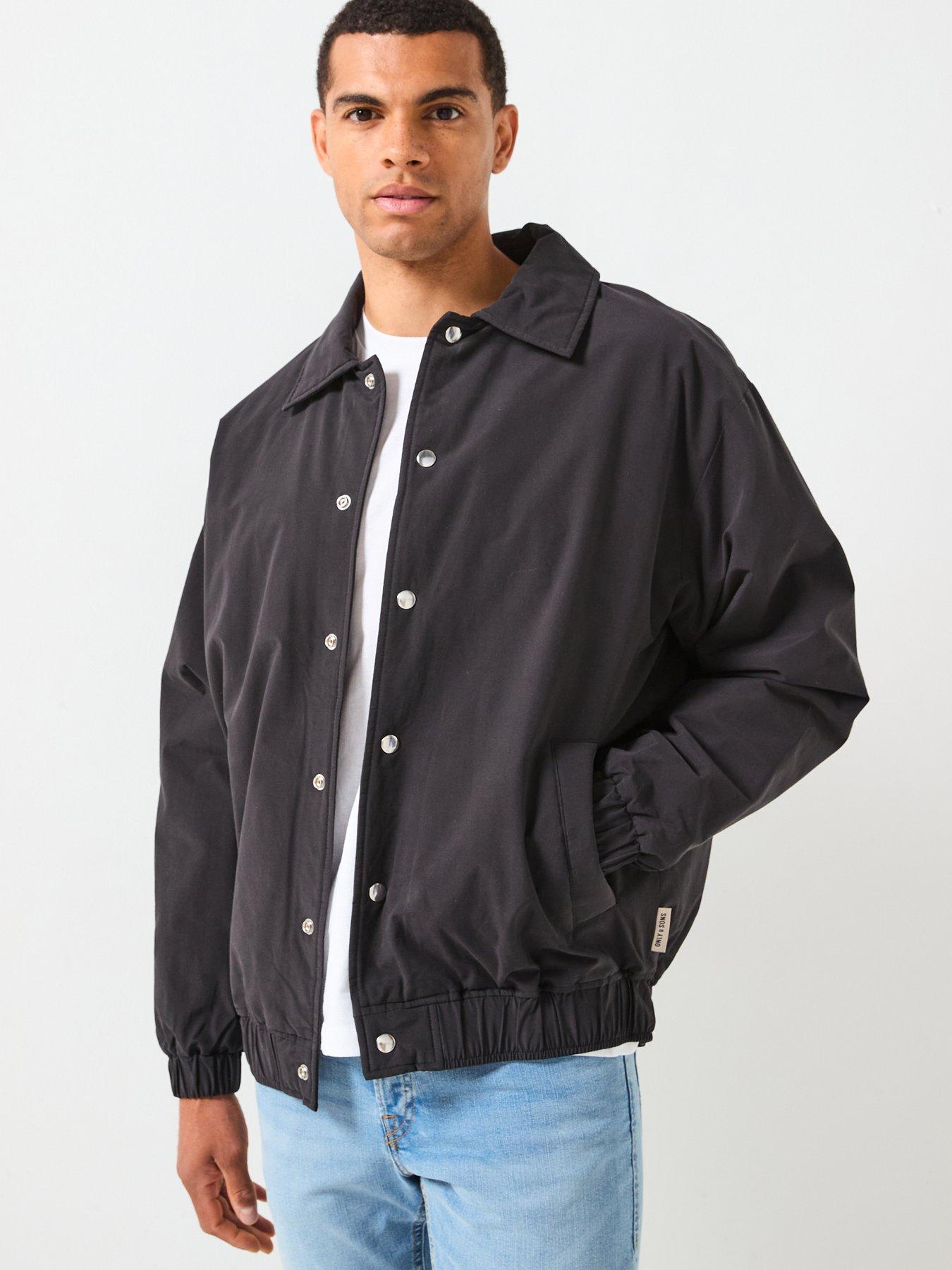 only-sons-bratt-life-padded-coach-jacket-black