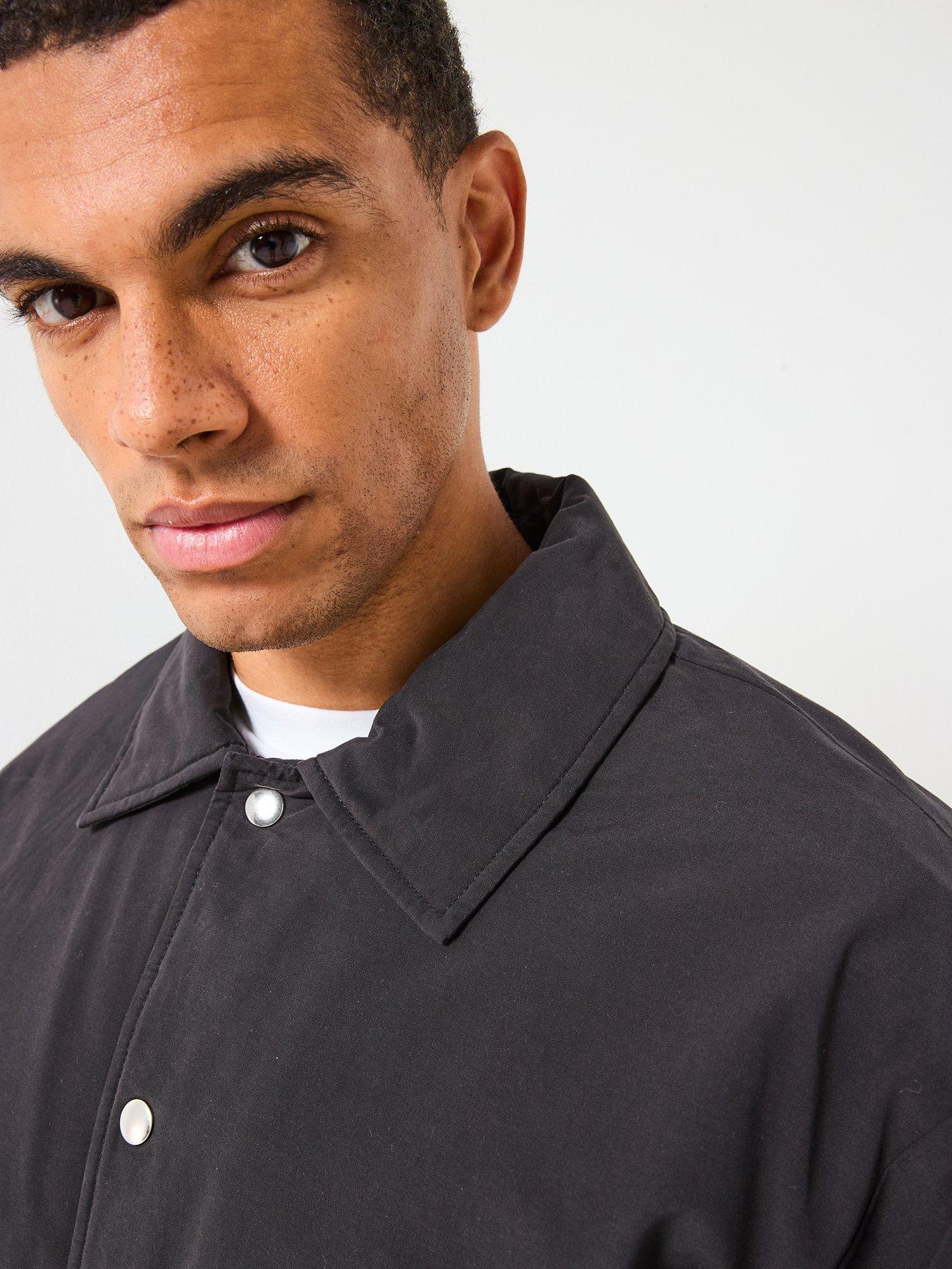  image of only-sons-bratt-life-padded-coach-jacket-black
