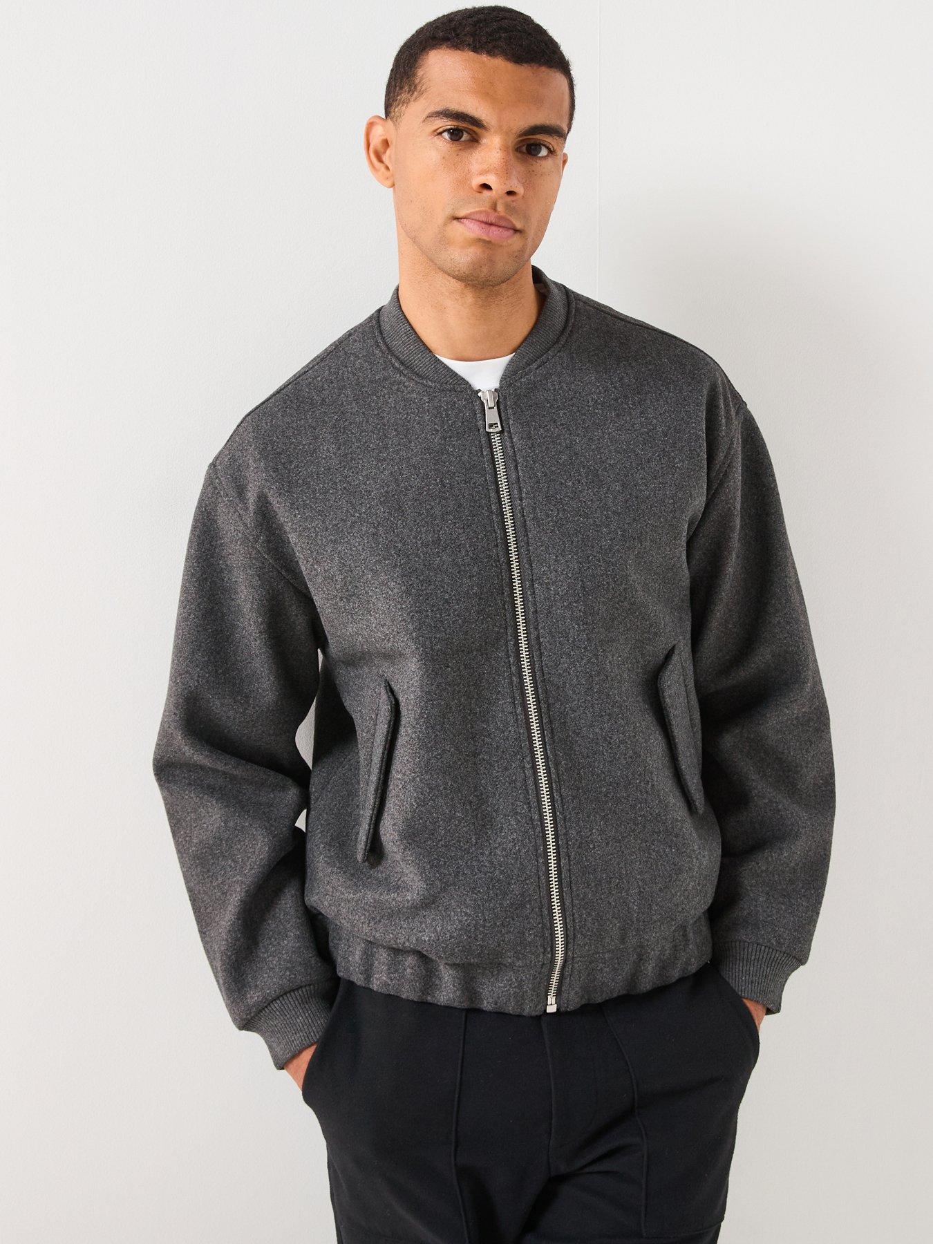 Image 1 of 6 of ONLY & SONS Bomber Jacket - Dark Grey
