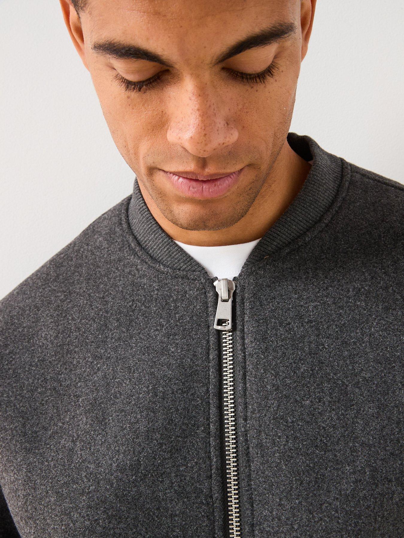 Image 4 of 6 of ONLY & SONS Bomber Jacket - Dark Grey