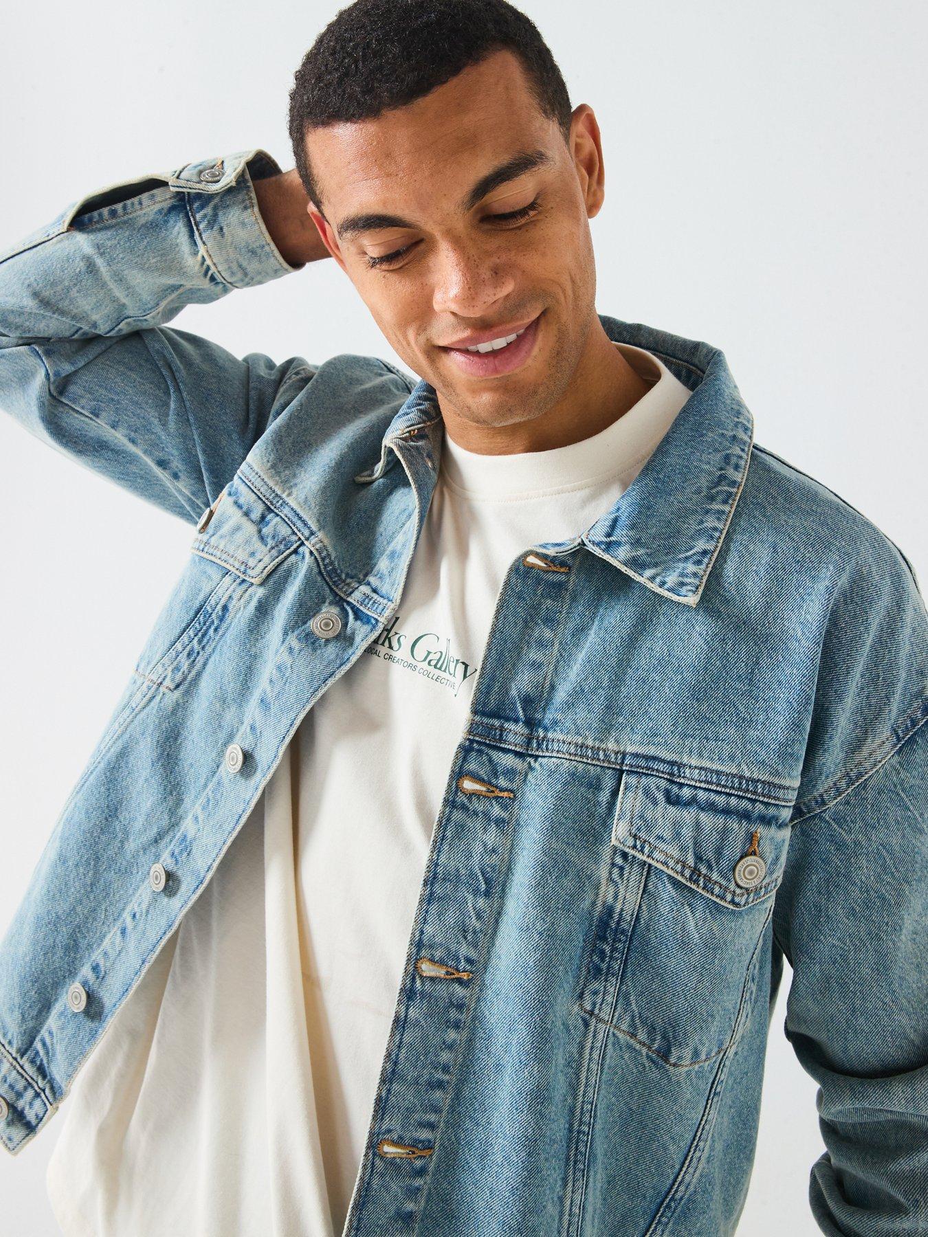 Image 5 of 5 of ONLY & SONS Just Box Tai Denim Jacket - Light Blue