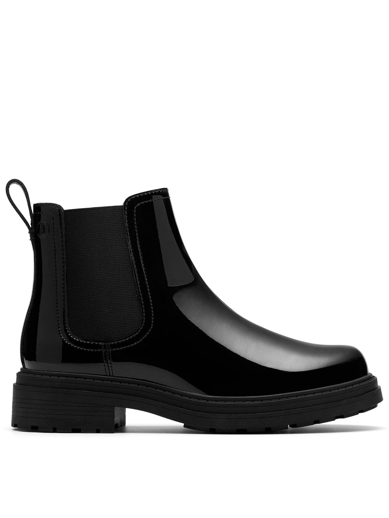 Image 1 of 6 of Clarks Orinoco3 Lane Patent Boots - Black