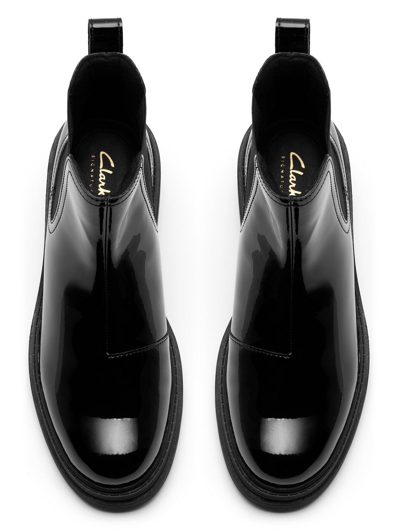 Image 4 of 6 of Clarks Orinoco3 Lane Patent Boots - Black