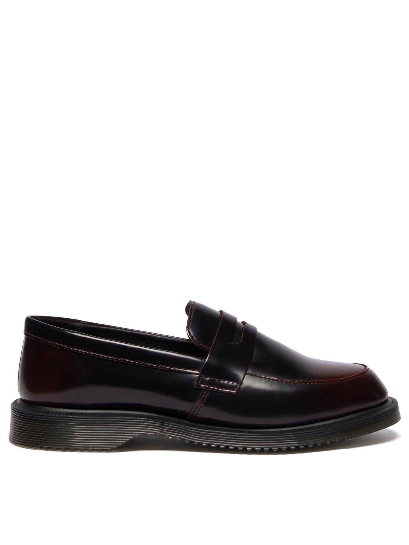 Dr Martens Women's Temara Leather Penny Loafers - Cherry Red