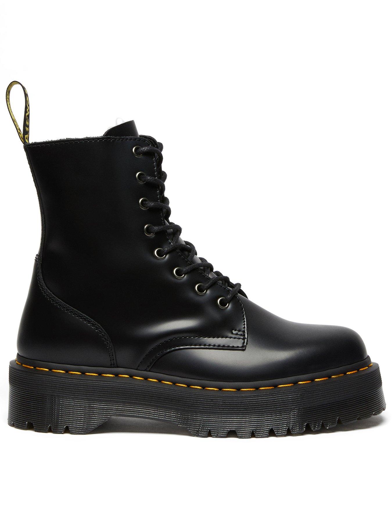 undefined Jadon 8 Eye Boot Polished Smooth - Black