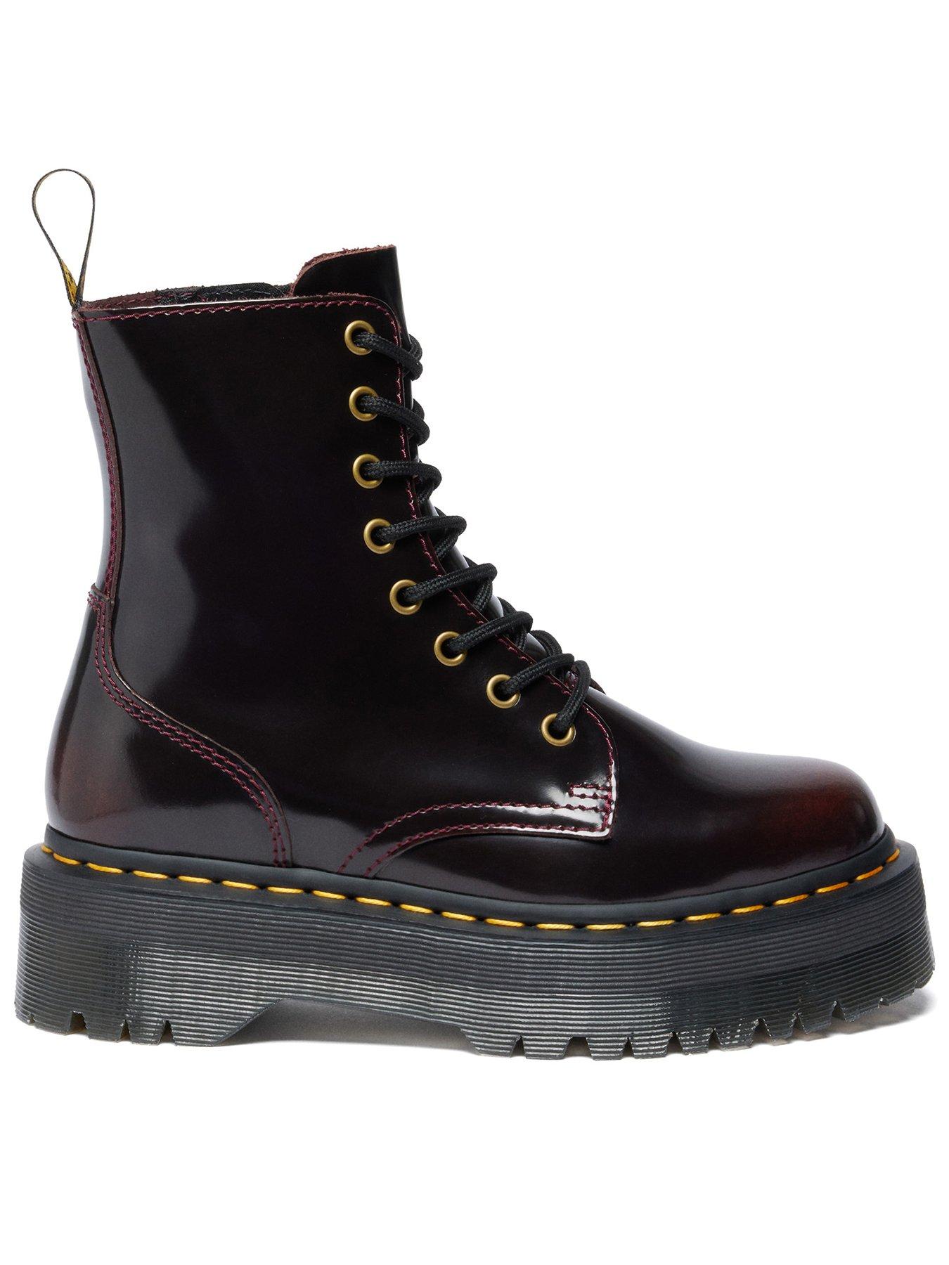  image of dr-martens-jadon-8-eye-boot-cherry-arcadia-red