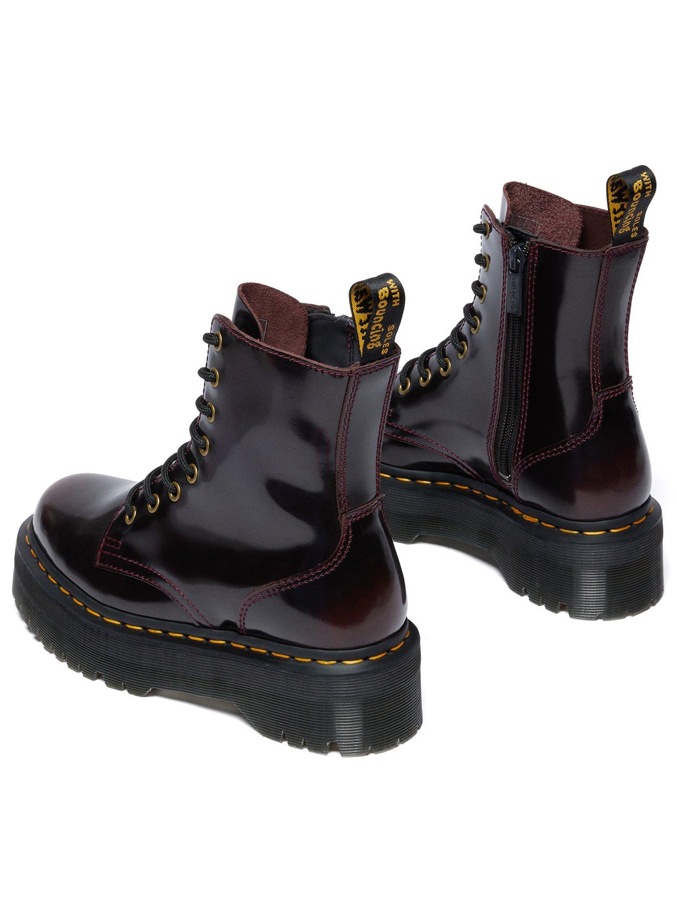  image of dr-martens-jadon-8-eye-boot-cherry-arcadia-red