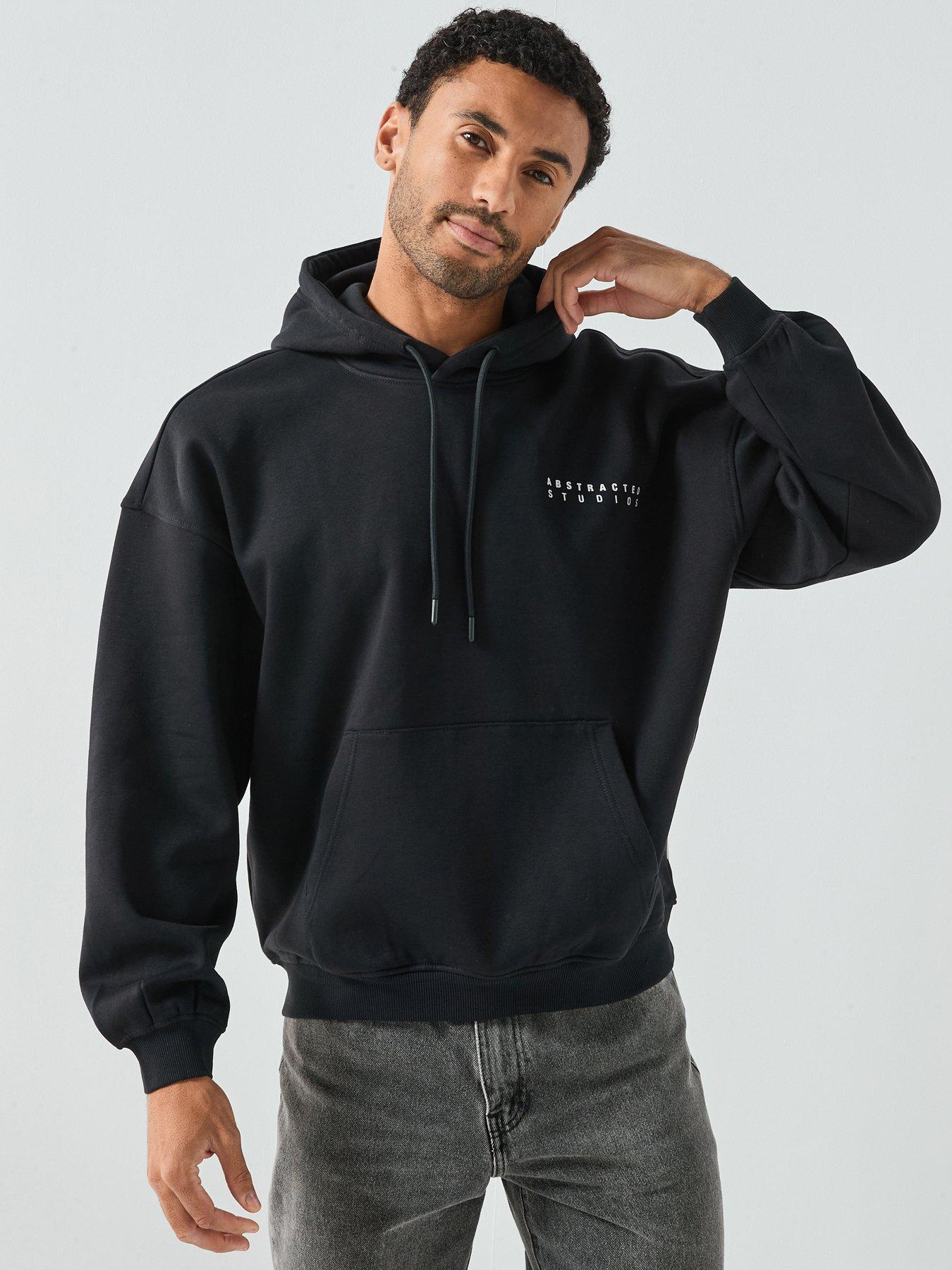 ONLY & SONS Gallery Left Chest Print Hoodie - Black