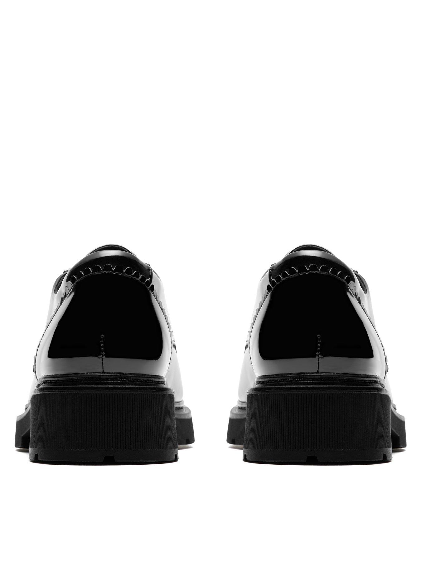 Image 3 of 6 of Clarks Wide Fit Lauryl Lace Patent Shoes - Black