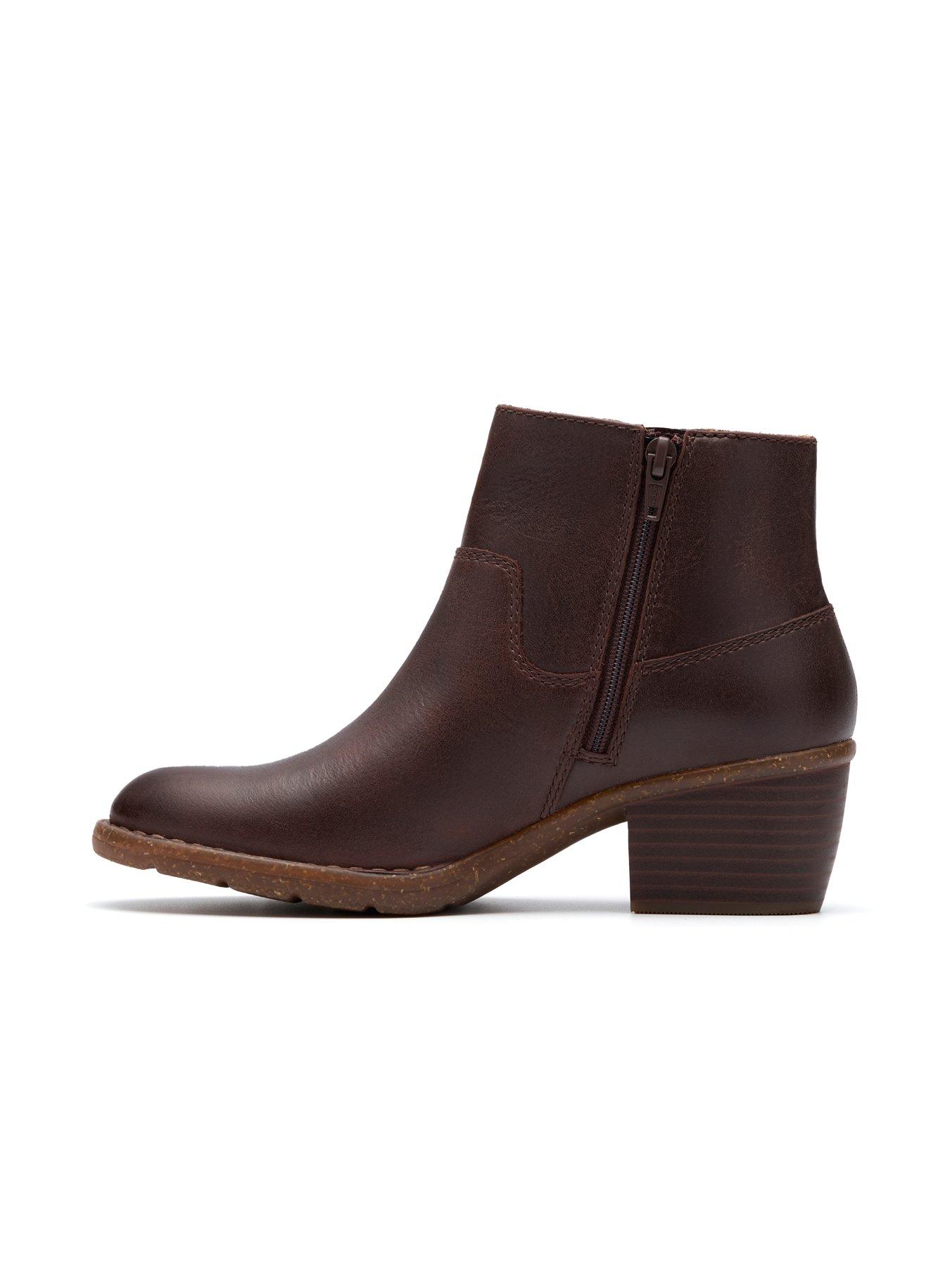 Image 6 of 6 of Clarks Wide Fit Kastela Top Boots - Brown