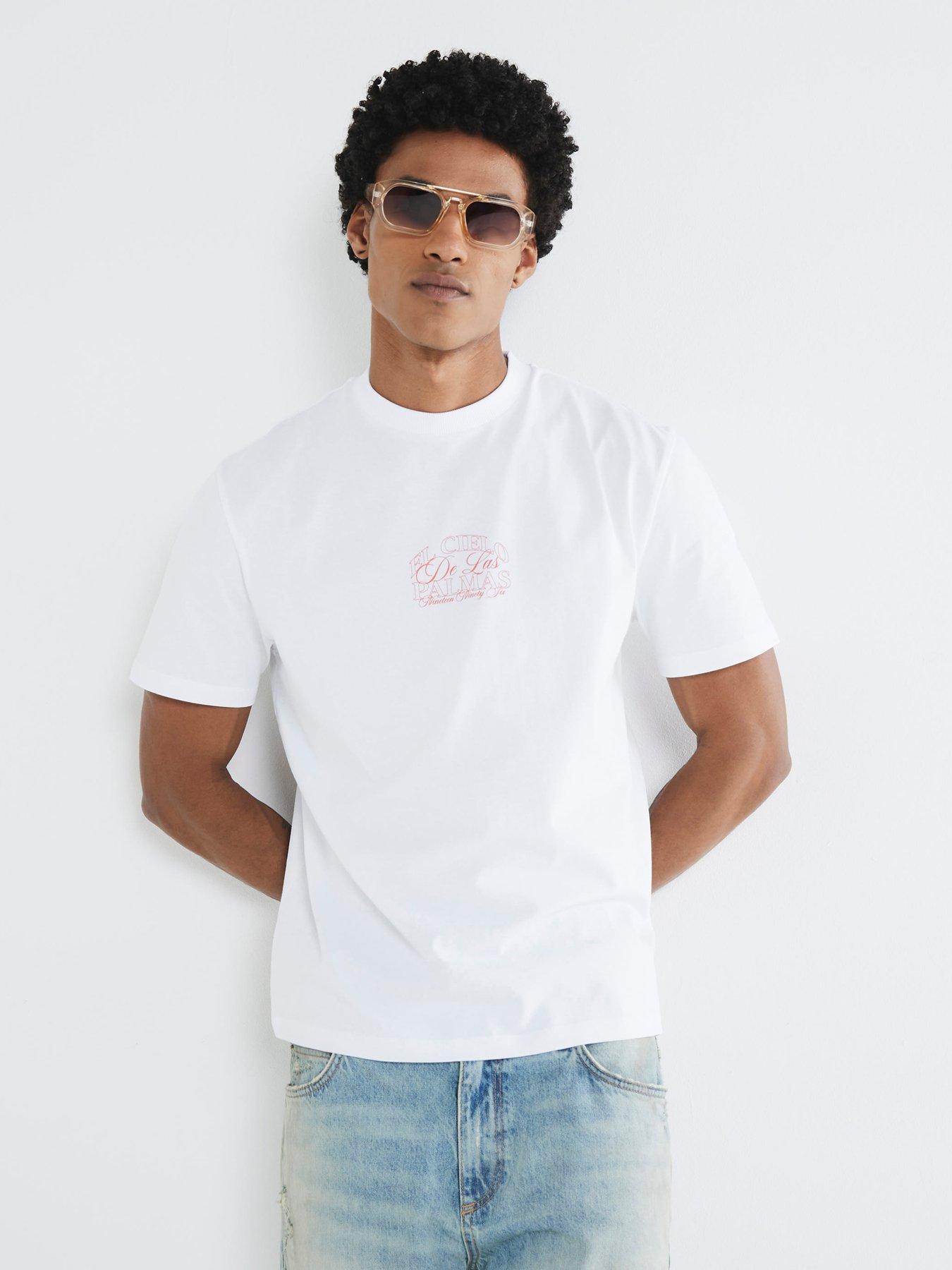 River Island El Cielo Palmas T-Shirt - White