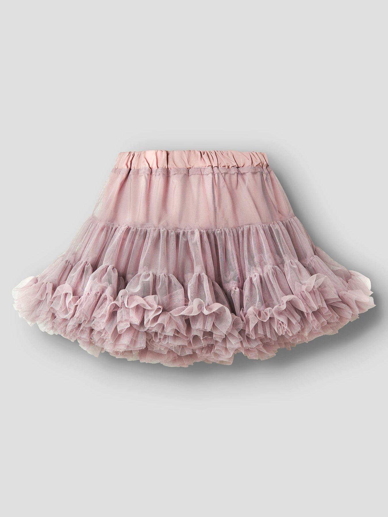 image of name-it-mini-girls-full-tulle-skirt-pink