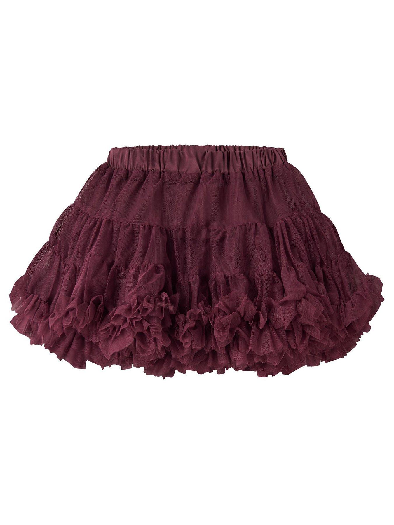 name-it-mini-girls-full-tulle-skirt-dark-red