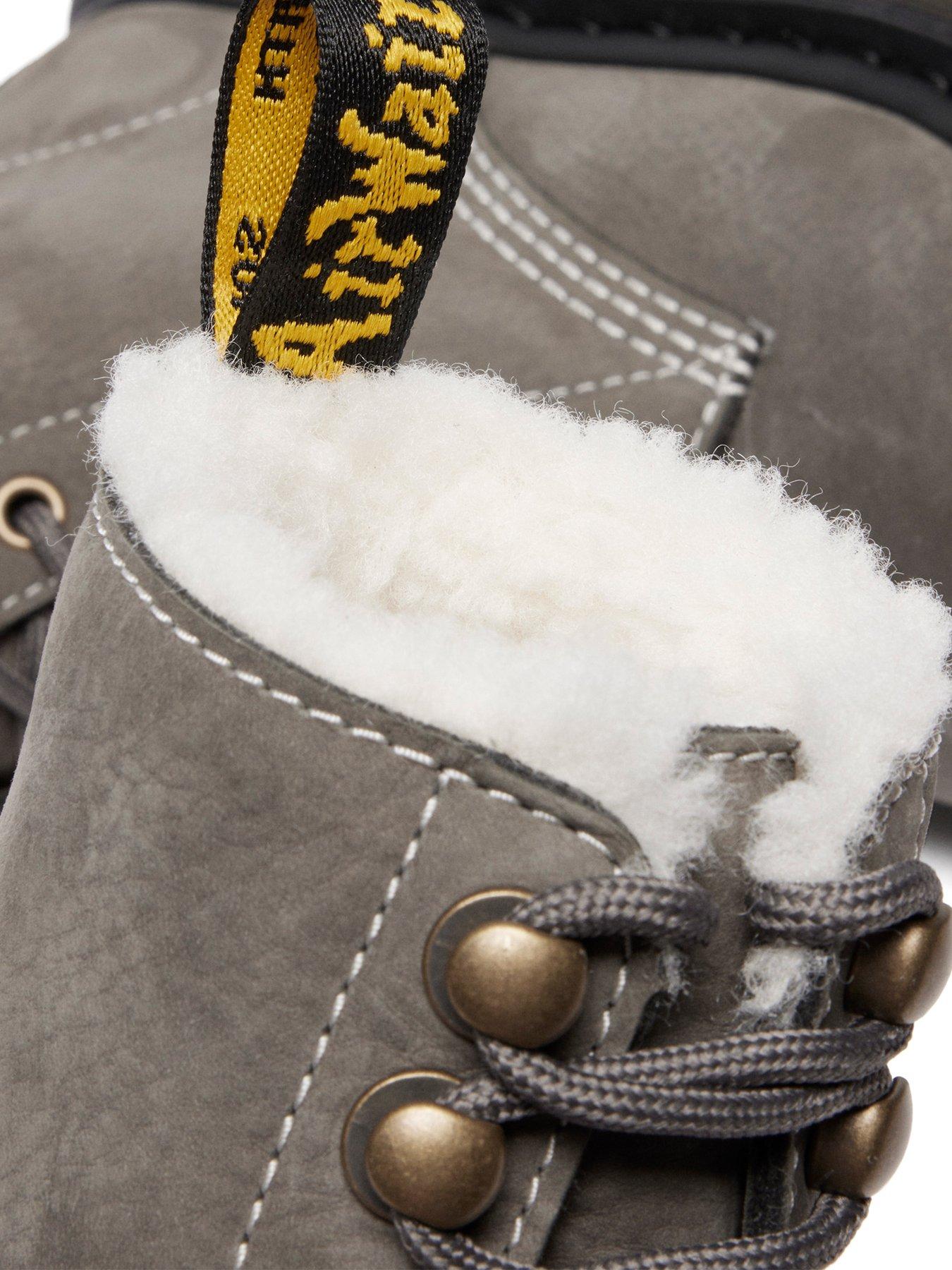 Dr Martens 1460 Pascal Bex 8 Eye Boot Gunmetal Milled Nubuck
