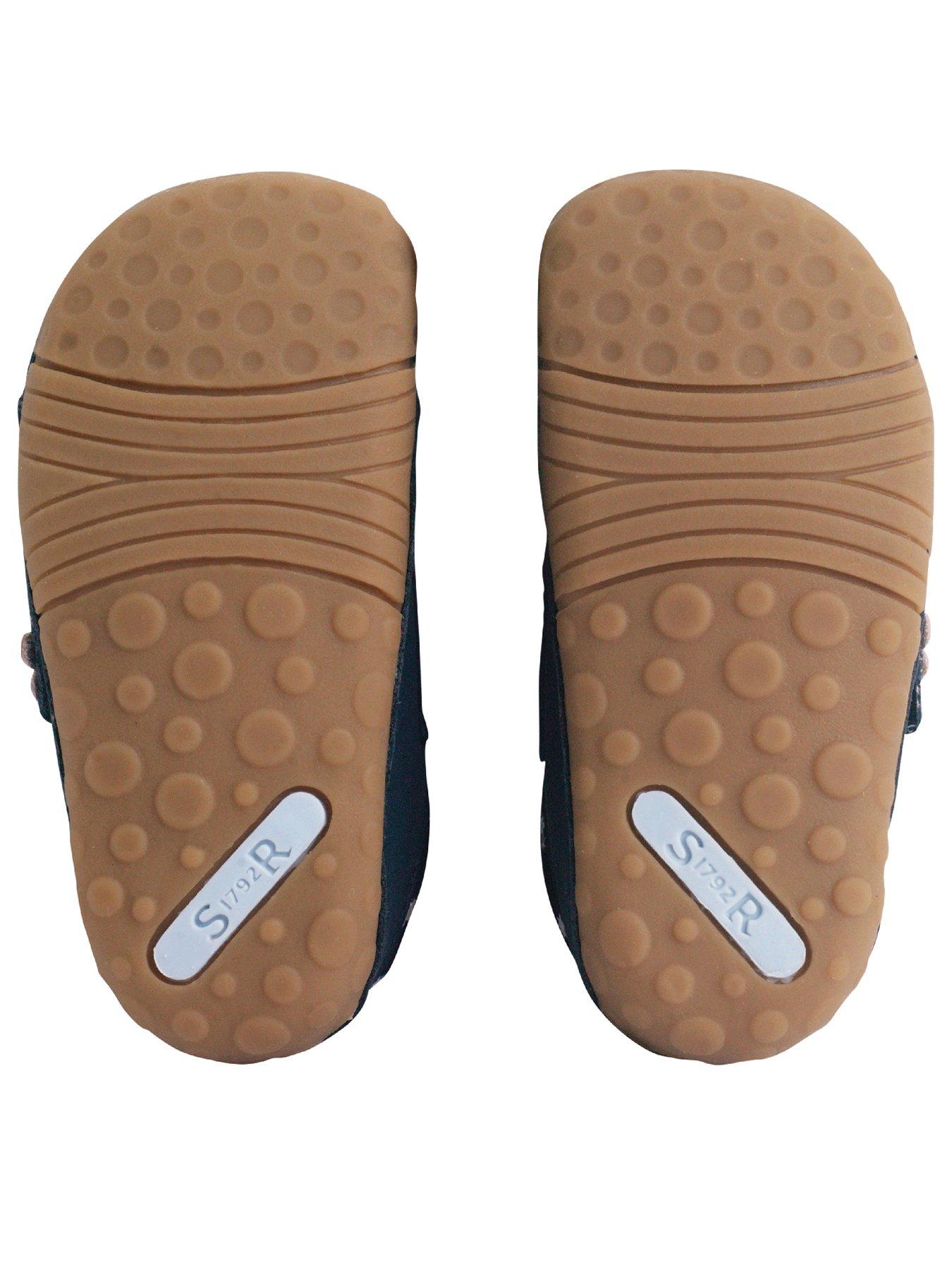  image of start-rite-lila-baby-girls-navy-leather-closed-rip-tape-pre-walkers